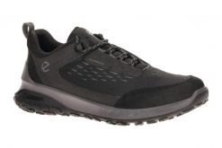 Buty trekkingowe męskie Ecco ULT-TRN WP. Czarne buty trekkingowe męskie ECCO, z materiału, bez zapięcia, trekkingowe. Za 799.00 zł.