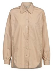 Herrlicher Bluzka "Timira" w kolorze beżowym rozmiar: S. Brązowe bluzki damskie Herrlicher, s, bez wzorów, z bawełny, bez kołnierzyka, bez ramiączek. Za 126.99 zł.