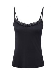 SKINY Koszulka Kobiety Modal czarny, 36. Czarne bluzki sportowe damskie Skiny, bez kołnierzyka, bez ramiączek. Za 119.95 zł.