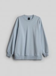 4F Bluza dresowa relaxed bez kaptura damska - niebieska S. Niebieskie bluzy bez kaptura damskie 4f, l, z bawełny. Za 149.99 zł.