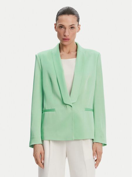 BOSS Marynarka Janka3 50537473 Zielony Regular Fit. Zielone marynarki i żakiety damskie Boss, bez wzorów, z syntetyku. Za 1,019.00 zł.