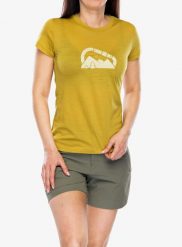 Koszulka merino damska Sensor Merino Air Summit Tee. Żółte t-shirty damskie Sensor, l, bez wzorów, z poliamidu, bez ramiączek. Za 313.49 zł.