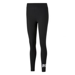 Legginsy Damskie Essentials. Czarne legginsy damskie Puma, s, bez wzorów, na fitness i siłownię. Za 170.99 zł.