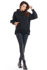 Czarna Oversizowa Bluza z Kapturem. Czarne bluzy z kapturem damskie Infinite You, l, z bawełny. Za 194.90 zł.