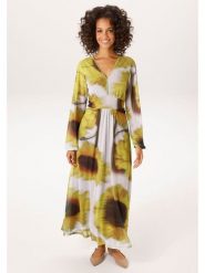 Aniston Sukienka w kolorze zielono-szarym rozmiar: 38. Szare sukienki damskie Aniston, bez wzorów, bez kołnierzyka, bez ramiączek, maxi. Za 173.99 zł.