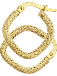 Diamant Exquis Złote kolczyki-kreole rozmiar: onesize. Żółte kolczyki damskie Diamant Exquis, złote. Za 491.99 zł.