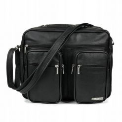 Torba na ramię czarna Beltimore G69. Czarne torby na laptopa męskie . Za 169.91 zł.