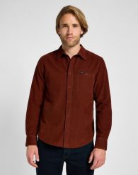 MESKA KOSZULA LEE SURE SHIRT DARK GLICIA 112355736 L66N008525. Koszule męskie Lee, l, bez wzorów, bez kołnierzyka, bez ramiączek. Za 129.99 zł.