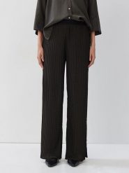 Someday. Spodnie w kolorze czarnym rozmiar: 36. Brązowe spodnie materiałowe damskie Someday, bez wzorów, z materiału. Za 184.02 zł.