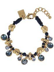 Otazu Pozłacana bransoletka z kryształami Swarovski rozmiar: onesize. Niebieskie bransoletki damskie Otazu, pozłacane. Za 256.70 zł.