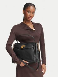 MICHAEL Michael Kors Torebka Hamilton 30F6ANXS7E Czarny. Czarne torebki klasyczne damskie MICHAEL Michael Kors, bez wzorów, ze skóry, bez dodatków. Za 1,739.00 zł.