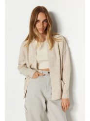 Trendyol Kardigan w kolorze beżowym rozmiar: M. Brązowe kardigany damskie Trendyol, m, bez wzorów. Za 78.99 zł.