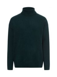 Finshley & Harding London sweter z dzianiny z zawartością wełny Mężczyźni Wełna zielony|niebieski, M. Niebieskie swetry męskie Finshley & Harding London, m, bez wzorów, z dzianiny, bez kołnierzyka. Za 359.95 zł.