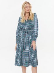 Marella Sukienka codzienna Tabella 2332261536200 Turkusowy Regular Fit. Niebieskie sukienki damskie Marella, na co dzień, bez wzorów, z syntetyku, bez kołnierzyka, bez ramiączek, proste. Za 979.99 zł.