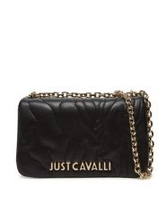 Just Cavalli Torebka 78RA4BE4 ZSB23 Czarny. Czarne torebki klasyczne damskie Just Cavalli, bez wzorów, ze skóry, bez dodatków. Za 379.99 zł.