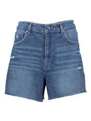 Pepe Jeans Szorty dżinsowe w kolorze niebieskim rozmiar: W31. Niebieskie szorty damskie Pepe Jeans, z aplikacjami, z jeansu, klasyczne, z podwyższonym stanem. Za 140.53 zł.