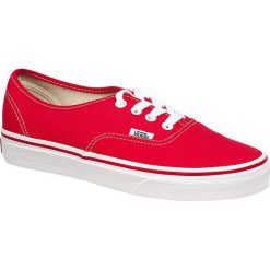 Vans - Tenisówki Authentic. Czerwone trampki i tenisówki damskie Vans, bez wzorów, z gumy. W wyprzedaży za 159.90 zł.