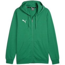 Męska Bluza Z Kapturem Team Goal Casual Full Zip. Zielone bluzy z kapturem męskie Puma, m. Za 276.99 zł.
