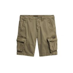 Spodenki cargo Superdry Core. Brązowe szorty męskie Superdry., bez wzorów. Za 298.35 zł.