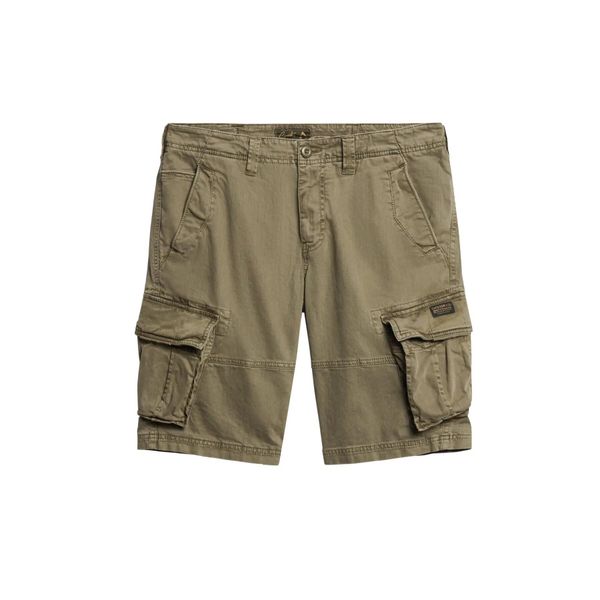 Spodenki cargo Superdry Core. Brązowe szorty męskie Superdry., bez wzorów. Za 306.05 zł.