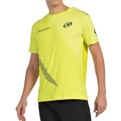 T-shirt Bullpadel Paquito 25V żółty XL. Brązowe t-shirty damskie bullpadel, xl, bez wzorów, bez kołnierzyka. Za 164.65 zł.