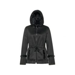 Płaszcz damski Geox Kency. Czarne płaszcze damskie Converse, l, bez wzorów, z materiału, biznesowe. Za 824.00 zł.