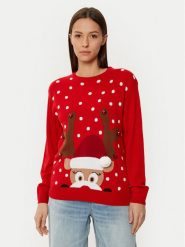 Ysabel Mora Sweter 70029 Czerwony Regular Fit. Czerwone swetry klasyczne damskie ysabel mora, l, z syntetyku, bez kołnierzyka. Za 129.99 zł.