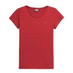 Koszulka Damska 4F. Czerwone t-shirty damskie 4f, bez wzorów, bez ramiączek. Za 60.99 zł.