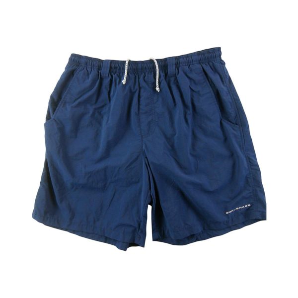 Second life - Columbia spodenki męskie Omni-Shade - Stan bardzo dobry. Niebieskie szorty męskie Columbia, bez wzorów, z materiału, sportowe. Za 106.46 zł.