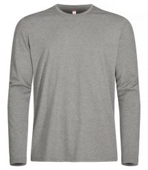Clique Koszulka Basic Active-T z długim rękawem, spun dyed poliester – Grey. Szare koszulki męskie z długim rękawem CLIQUE, m, z poliesteru. Za 94.43 zł.