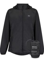 Mac in a Sac - Płaszcz przeciwdeszczowy - Czarny. Czarne płaszcze damskie Mac In A Sac, l, bez wzorów, z materiału. Za 306.00 zł.
