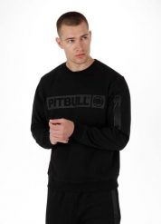 Bluza męska Pitbull Beyer. Czarne bluzy bez kaptura męskie PITBULL, m, z bawełny. Za 239.00 zł.