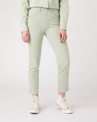 DAMSKIE SPODNIE JEANSOWE WRANGLER 11WWZ W2WZE130H 112128672. Spodnie materiałowe damskie Wrangler, bez wzorów, z jeansu. Za 199.99 zł.