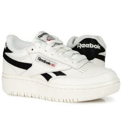 Buty damskie snekersy sportowe Reebok CLUB C DOUBLE REVENGE. Białe buty sportowe na co dzień damskie Reebok, bez wzorów, z materiału, tenisowe, Reebok Club. Za 355.80 zł.