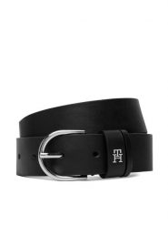 Tommy Hilfiger Pasek Essential Effortless 3.0 Sv AW0AW18688 Czarny. Czarne paski damskie Tommy Hilfiger, bez wzorów, ze skóry. Za 229.99 zł.