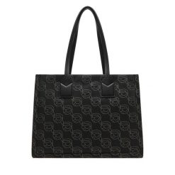 Torebka KARL LAGERFELD. Czarne torebki klasyczne damskie Karl Lagerfeld, bez wzorów, bez dodatków. Za 599.99 zł.