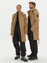 Halti Parka Flemari 065-0421 Beżowy Regular Fit. Brązowe parki damskie Halti, l, bez wzorów, z syntetyku. Za 599.99 zł.