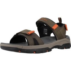 Sandały SKECHERS TRESMEN - RYER Zielony. Zielone sandały męskie Skechers, z materiału, bez zapięcia. Za 243.99 zł.