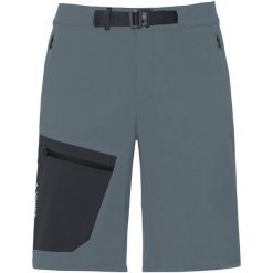 Spodenki męskie Badile II. Szare szorty męskie Vaude, na lato, bez wzorów, z materiału, sportowe. Za 429.00 zł.