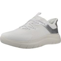 Buty GEOX D PLUMMERY PLUS Biały. Białe buty sportowe na co dzień damskie Geox, bez wzorów, z syntetyku. Za 390.99 zł.