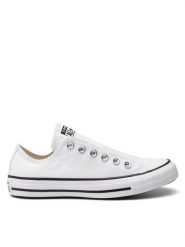 Converse Trampki Chuck Taylor All Star Slip 164301C Biały. Białe trampki i tenisówki damskie Converse, bez wzorów, z materiału. Za 229.99 zł.