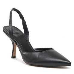 Sandały Jenny Fairy. Czarne sandały damskie Jenny Fairy, bez wzorów, bez obcasa, na szpilce. Za 159.99 zł.