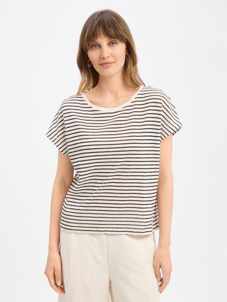 Drykorn Koszulka - Vanope Kobiety beżowy|wielokolorowy, XL. Brązowe t-shirty damskie Drykorn, xl, bez wzorów, z bawełny, bez kołnierzyka. Za 279.95 zł.