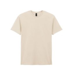 Bawełniana Koszulka Unisex Dla Dorosłych W Miękkim Stylu. Brązowe t-shirty damskie Gildan, xl, bez wzorów, z bawełny, bez kołnierzyka. Za 48.99 zł.