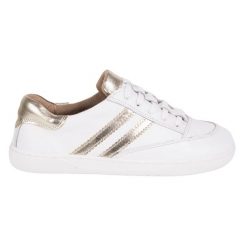 Sneakersy barefoot damskie Kaia Olivier – anatomiczne buty skórzane białe. Białe buty sportowe na co dzień damskie bez wzorów, z dresówki, trekkingowe. Za 438.49 zł.