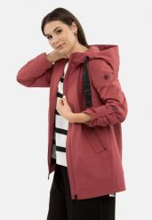 Prosty, krótki płaszcz J-TWIGGY. Białe płaszcze damskie Volcano, plus size, bez wzorów, z materiału, klasyczne, plus size. Za 329.99 zł.