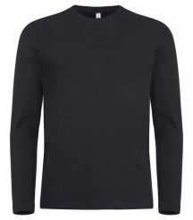 Clique Premium Fashion-T L/S – Premium koszulka z długim rękawem – Black. Czarne koszulki męskie z długim rękawem CLIQUE, l, z bawełny. Za 122.39 zł.