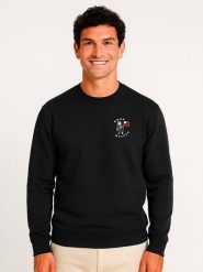 WOOOP Bluza "Moon walker" w kolorze czarnym rozmiar: XL. Czarne bluzy bez kaptura męskie Wooop, xl, z bawełny. Za 113.36 zł.