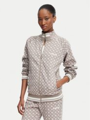 Guess Bluza V5YQ03 KB212 Brązowy jasny Regular Fit. Brązowe bluzy bez kaptura damskie Guess, s, z syntetyku. Za 434.99 zł.