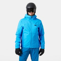 Kurtka narciarska Helly Hansen Courchevel. Niebieskie kurtki narciarskie i snowboardowe damskie Helly Hansen, m, bez wzorów, bez kaptura, narciarskie. W wyprzedaży za 1,468.00 zł.